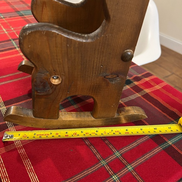 Vintage Wooden Doll Rocking Chair - Picture 9 of 12